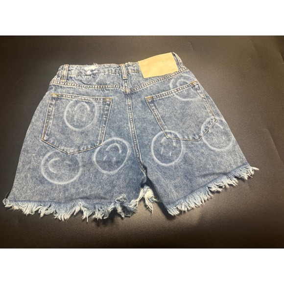One Teaspoon NEW Legends High Waist Mom Fit Denim Shorts‎ Rosewood 25 MSRP $130 - Picture 5 of 9